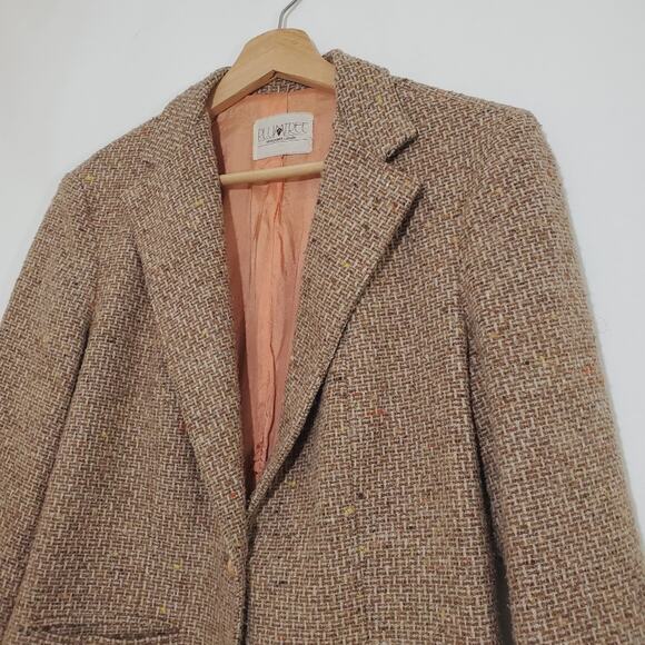 Vintage PlumTree | Wool Blend Tweed Blazer Pockets Lining - see sizing - Picture 3 of 8